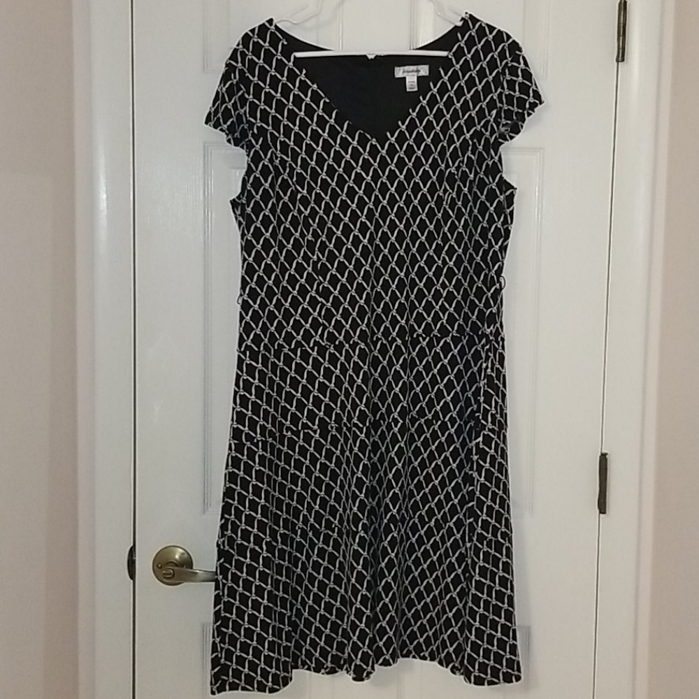 Black and white dress